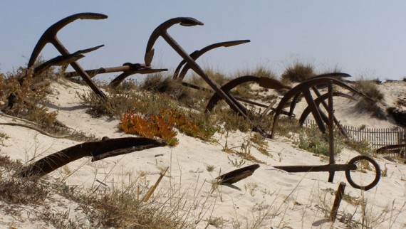 Barril Beach Anchors Cementery